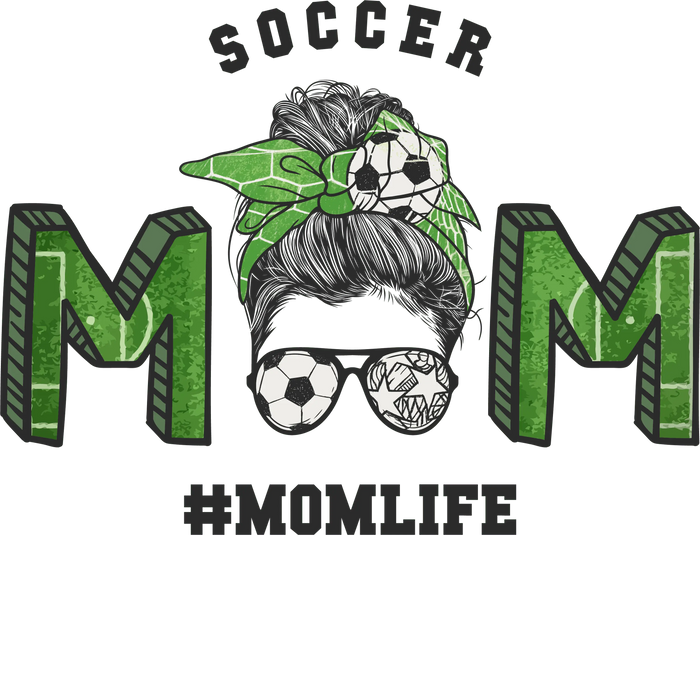Cool Soccer Mom Design pressed on a garment
