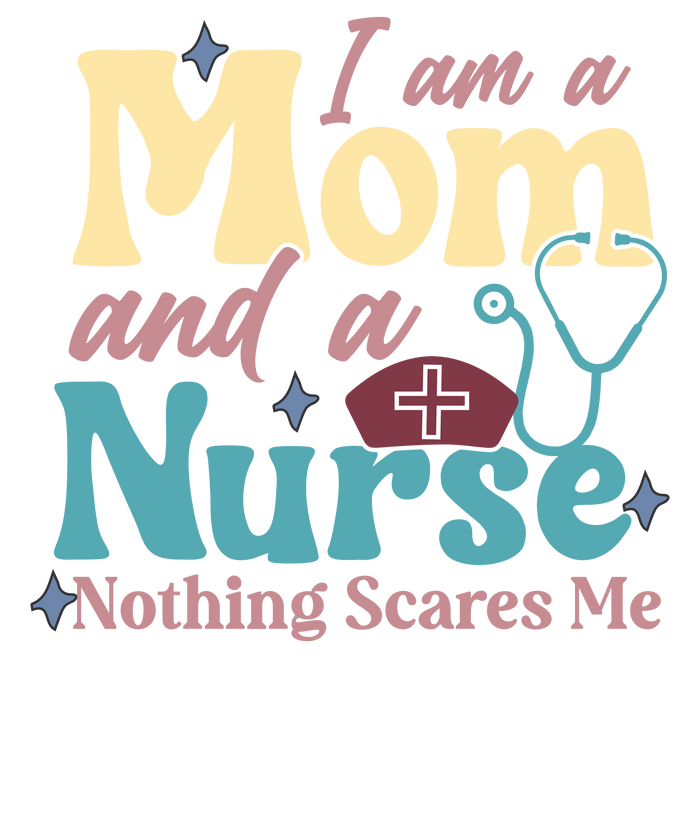 Nurse Mom Design pressed on a garment