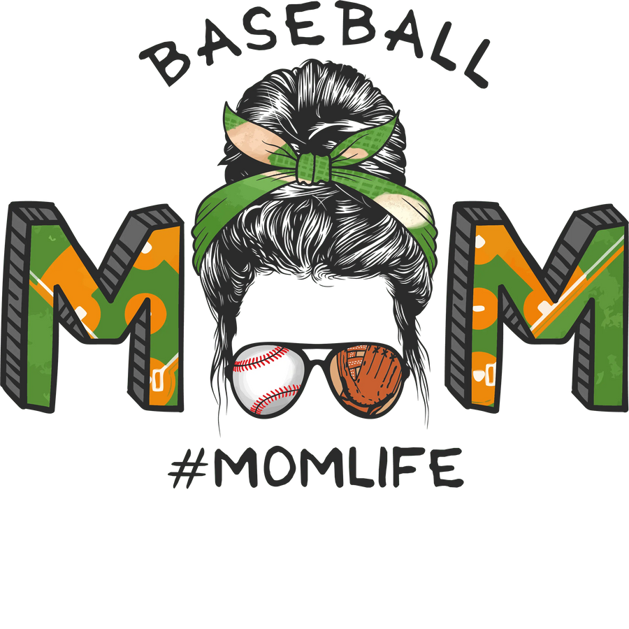 Cool Baseball Mom Design DTF-Ready to Press V2 | DTF Dallas