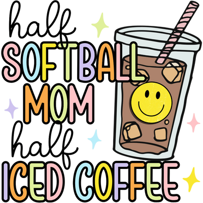 Softball Mom DTF Design - Ready to Press | DTF Dallas - DTF Dallas 