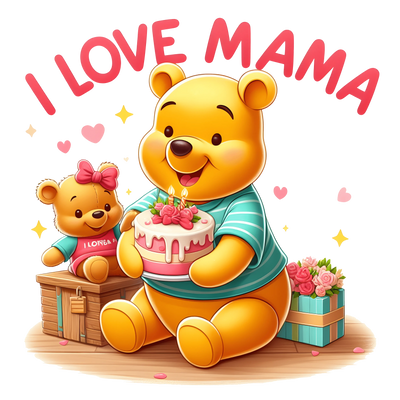 Winnie the Pooh Mother's Day Design | DTF Dallas - DTF Dallas 