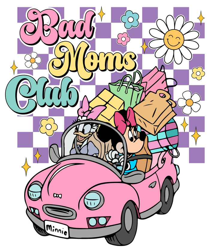 Bad Moms Club Design pressed on a garment