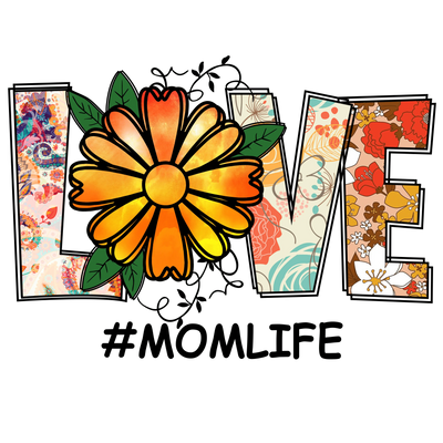 Love Mom Life DTF Design - Ready to Press | DTF Dallas - DTF Dallas 