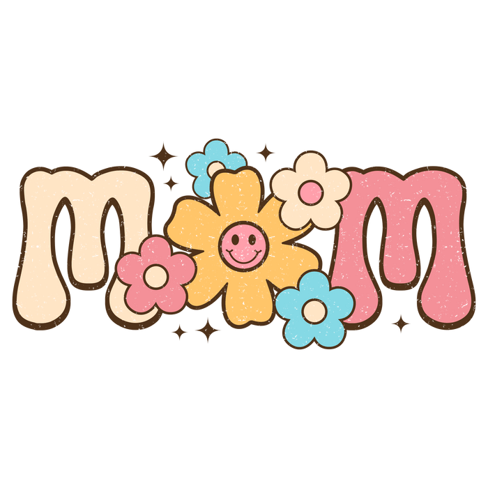 Retro Mother's Day   V1 pressed on a garment
