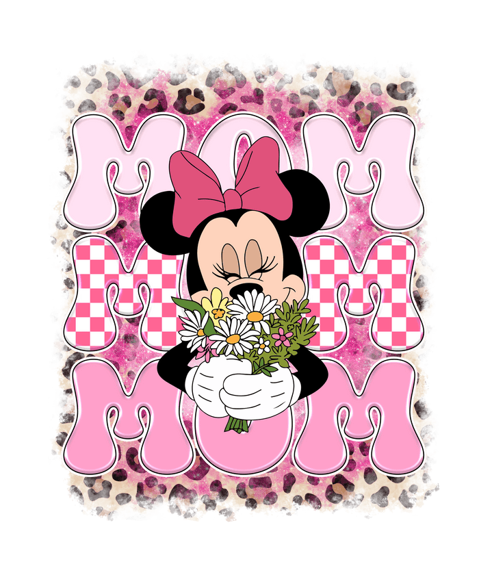 Disney Minnie Mom Design pressed on a garment