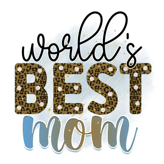 World's Best Mom Design pressed on a garment