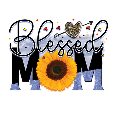 Cool Blessed Mom Design - DTF Ready To Press - DTF Dallas 