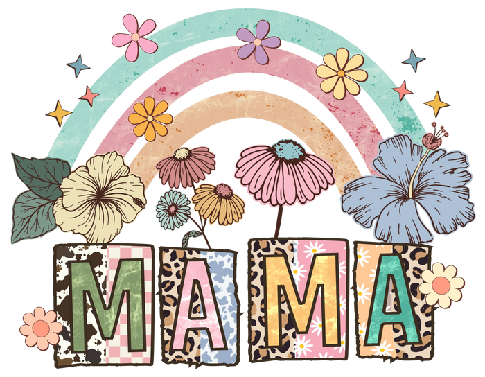 Vintage Mama Design pressed on a garment