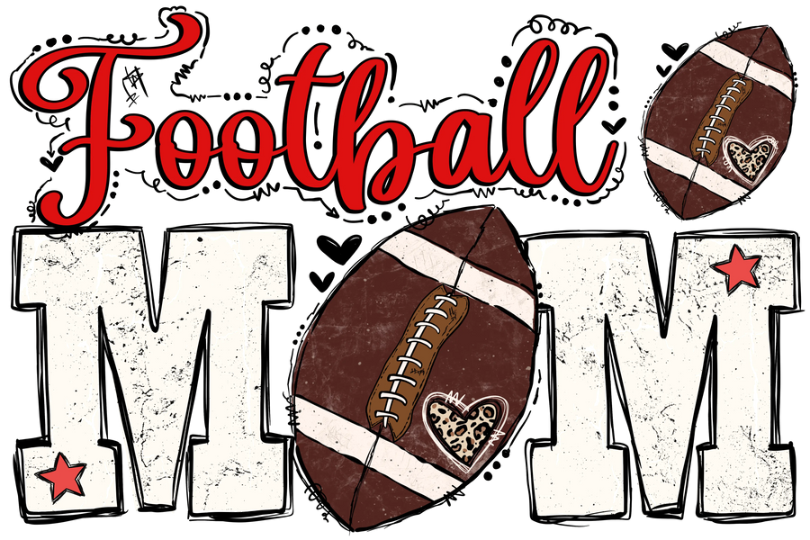 Football Mom Design - DTF Ready To Press