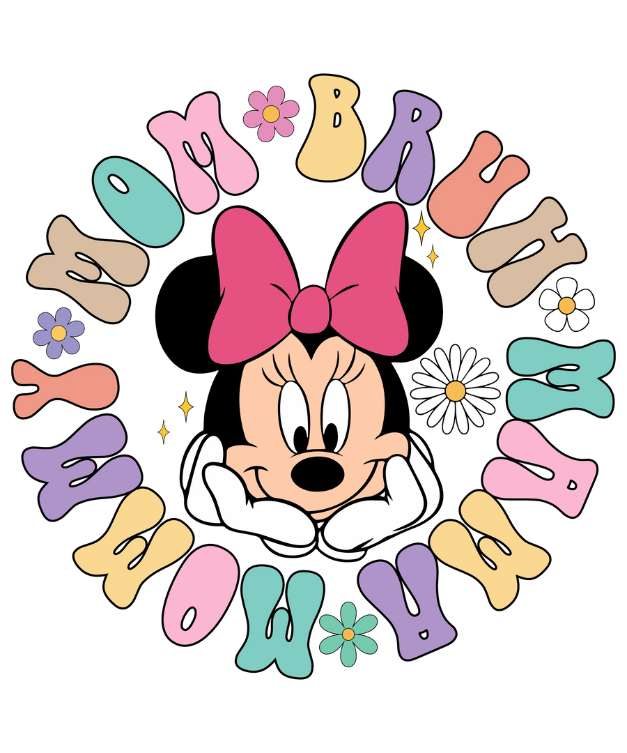 Minnie Mouse Mother's Day Design - DTF Ready To Press