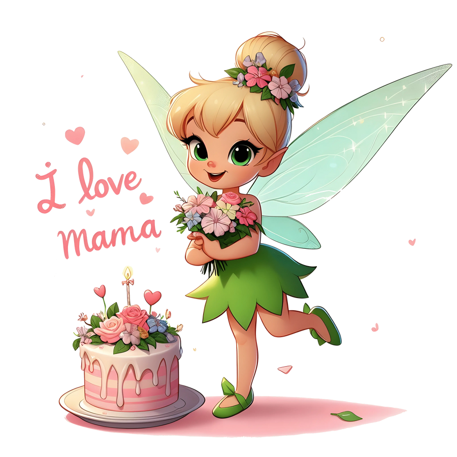 Tinker Bell Mother's Day Design - DTF Ready To Press