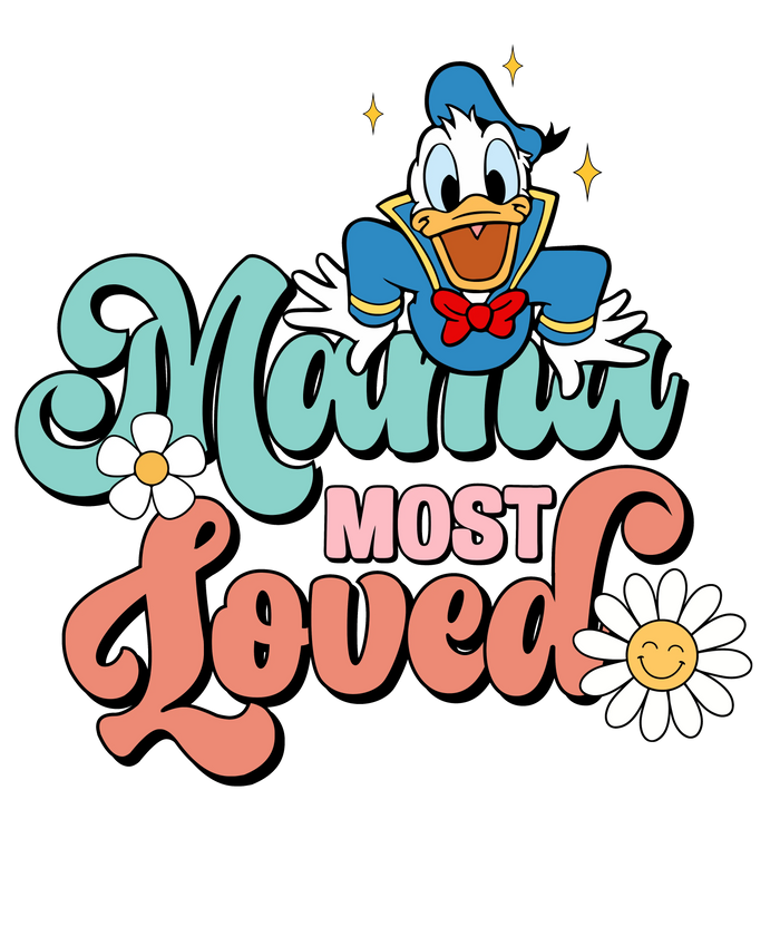 Mama Most Loved   V1 pressed on a garment