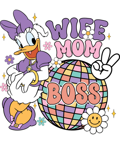 Wife Mom Boss DTF Ready to Press for Women | DTF Dallas - DTF Dallas 