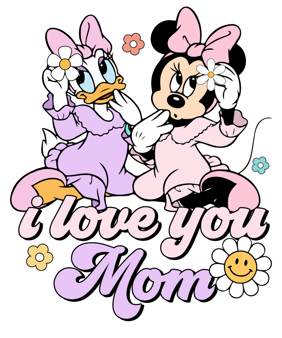 I Love You Mom Design DTF-Ready to Press | DTF Dallas