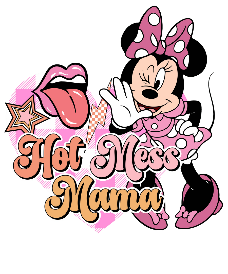 Hot Mess Mama Design DTF-Ready to Press (V1) | DTF Dallas