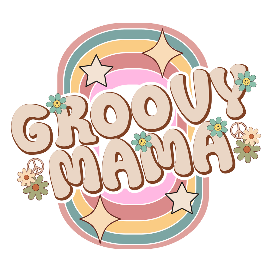 Groovy Mama Design DTF-Ready to Press (V1) | DTF Dallas