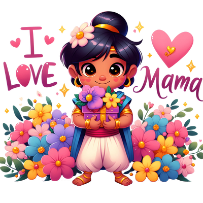 I Love Mama Design DTF-Ready to Press | DTF Dallas - DTF Dallas 