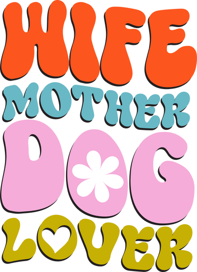 Dog Lover Mom Design - DTF Ready To Press - DTF Dallas 