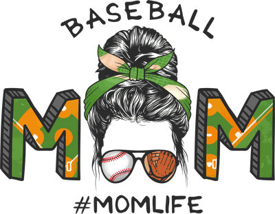Cool Baseball Mom Design DTF-Ready to Press | DTF Dallas - DTF Dallas 