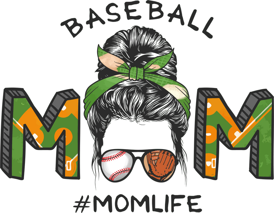 Cool Baseball Mom Design DTF-Ready to Press | DTF Dallas