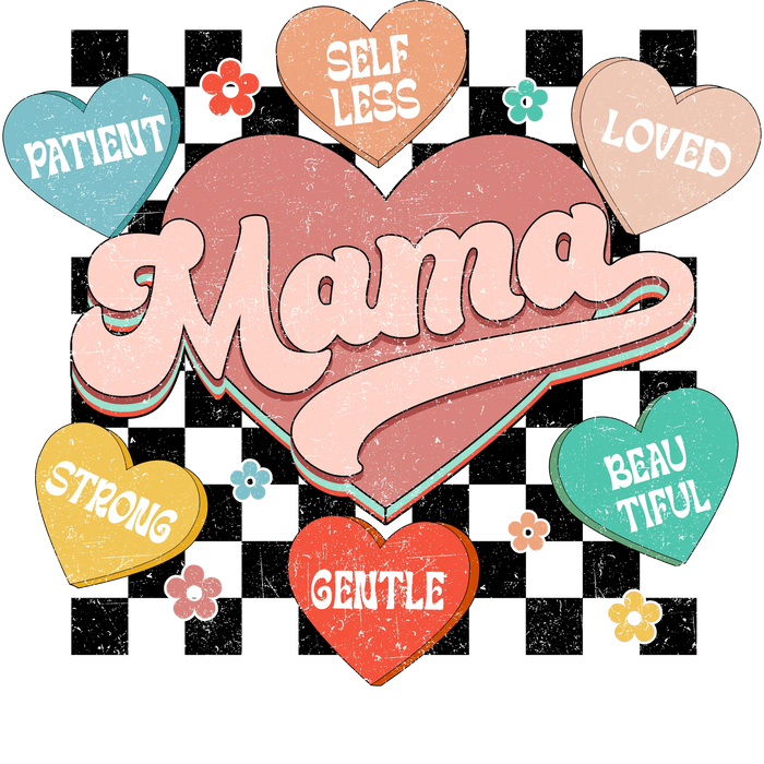 Beautiful Mama Design pressed on a garment