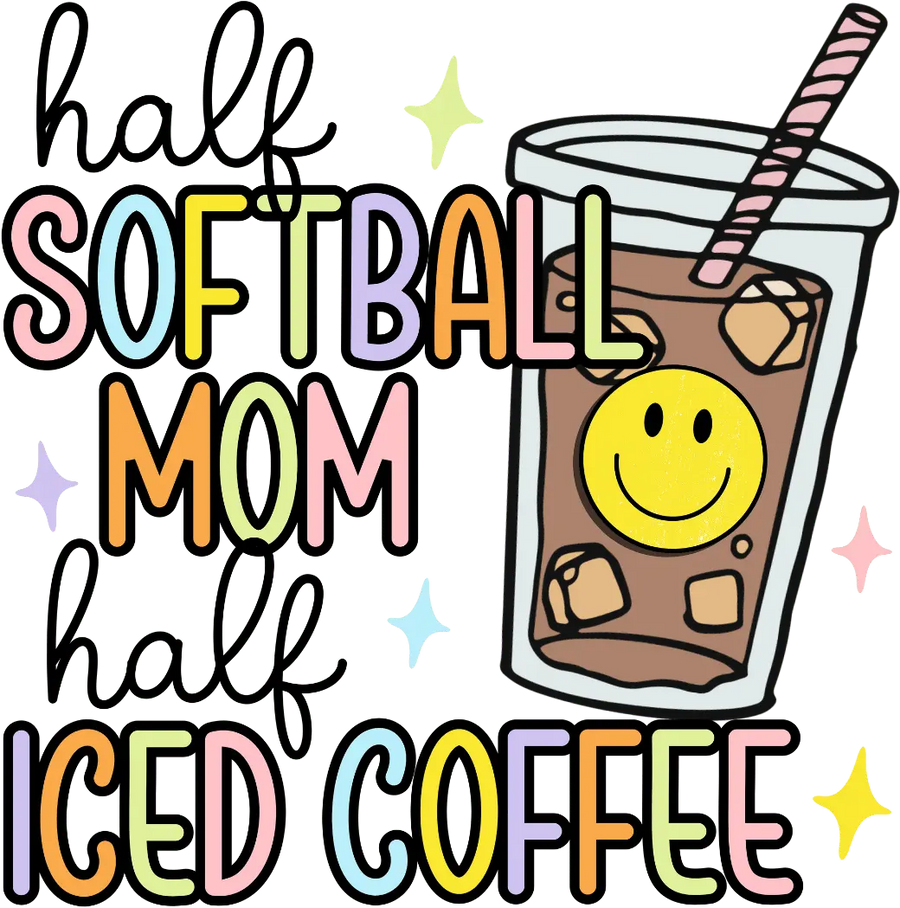 Funny Softball Mom Design - DTF Ready To Press