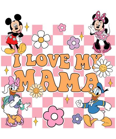 Cute Lovely Mama Design - DTF Ready To Press - DTF Dallas 