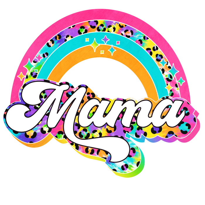 Colorful Mothers Day Design pressed on a garment