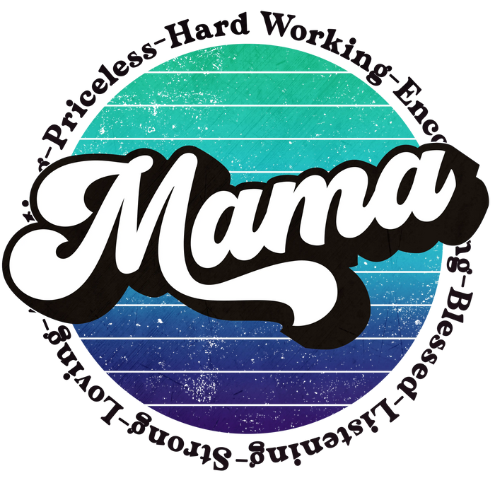 Cool Mama Design  (V1) pressed on a garment