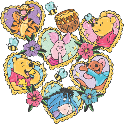 Copy of Winnie the Pooh and Friends Design | DTF Dallas - DTF Dallas 