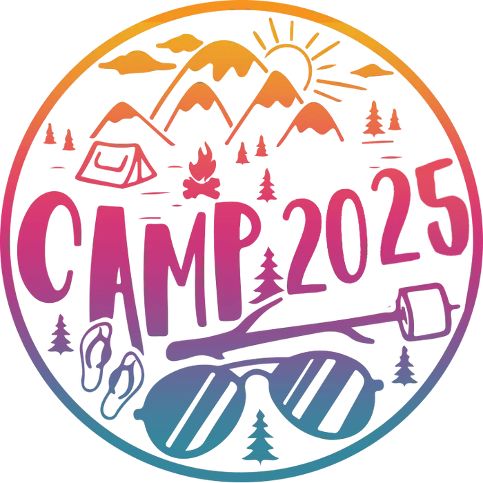 2025 Camping Trip Design pressed on a garment