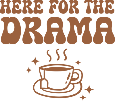 Thanksgiving Here For The Drama Apple Pie Design  | DTF Dallas - DTF Dallas 