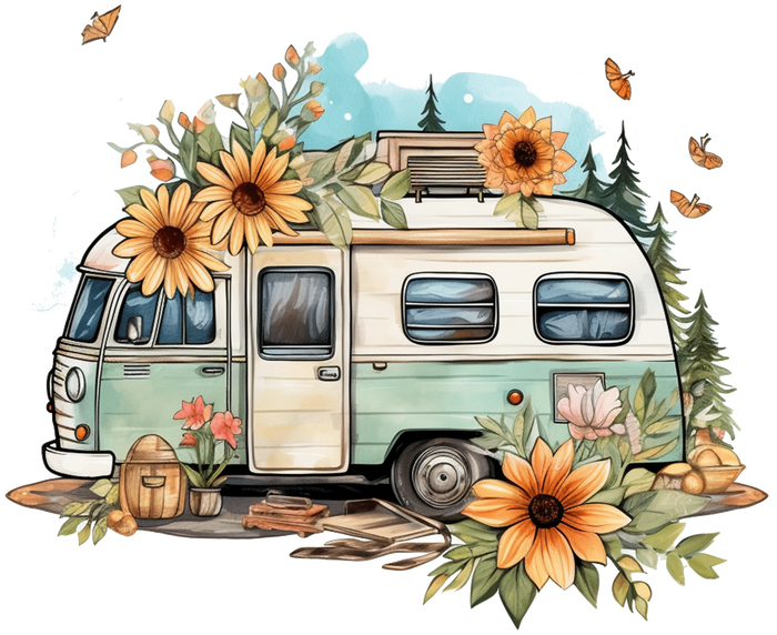 Cute Summer Vacation Design pressed on a garment