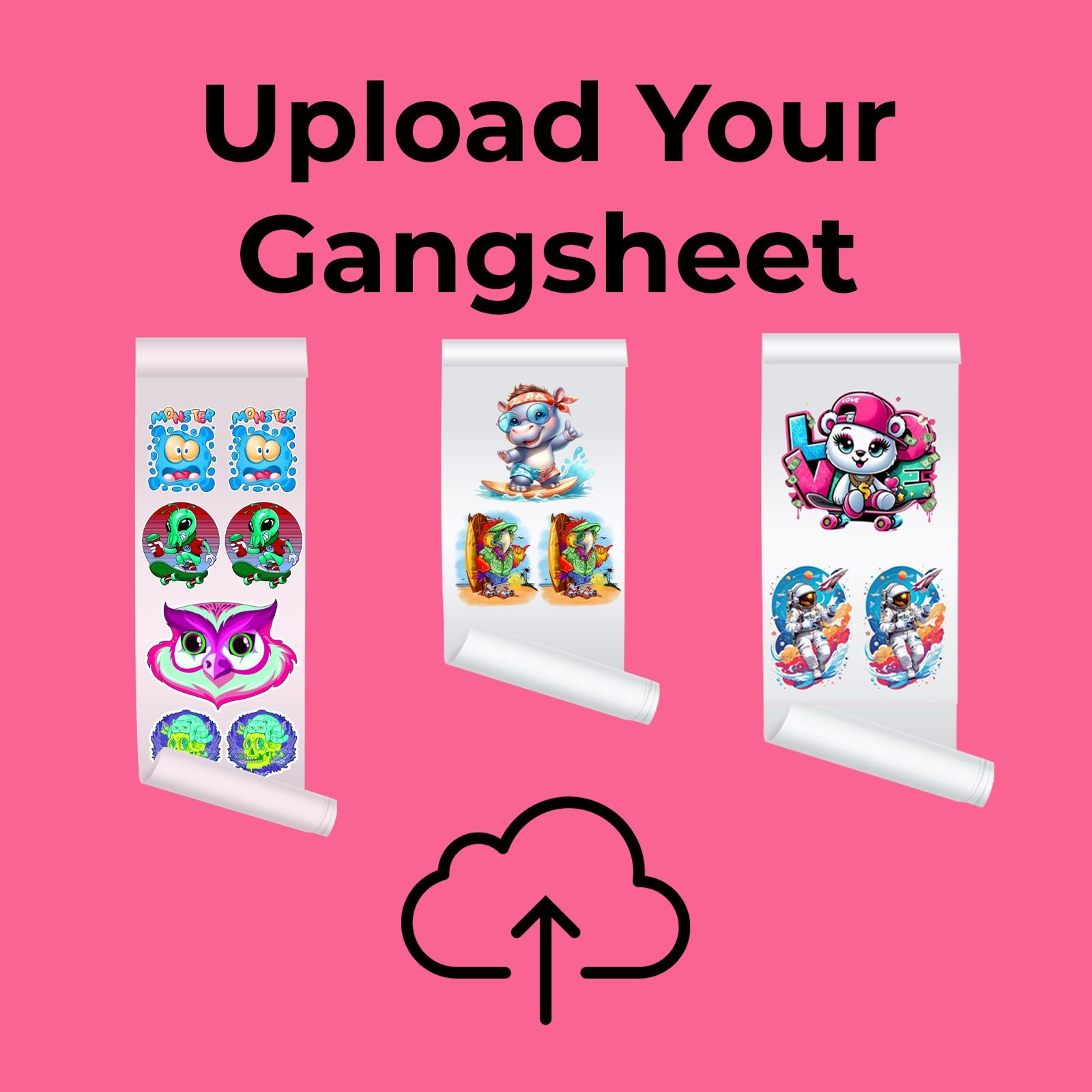 Upload DTF Gang Sheets