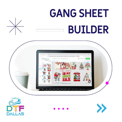 Arrange multiple logos in custom gang-sheet layout – DTF Dallas