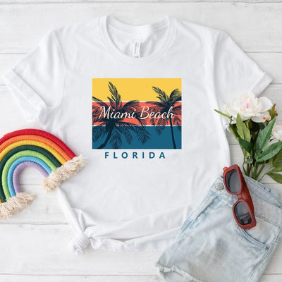 Miami Beach Summer Shirt (Unisex V-Neck) - DTF Dallas 