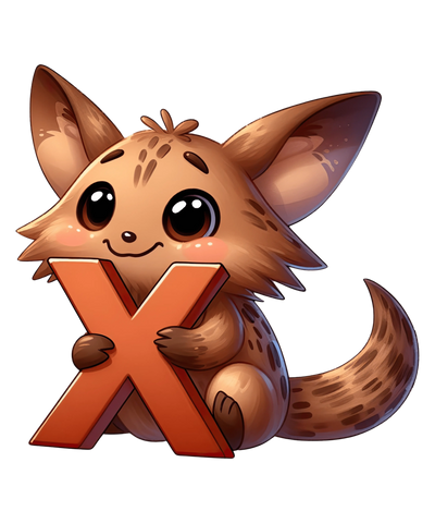 Animal Alphabet X Xenops Design - DTF Ready To Press - DTF Dallas 