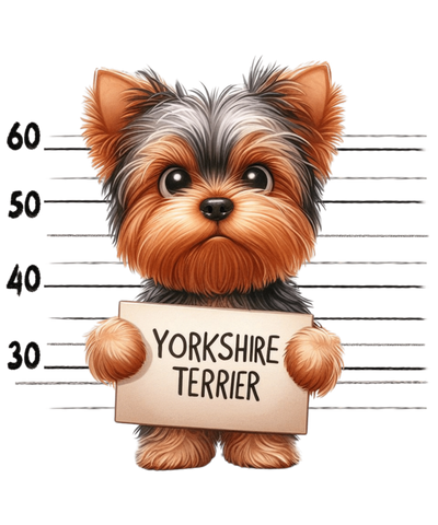 Yorkshire Terrier Design - DTF Ready To Press - DTF Dallas 