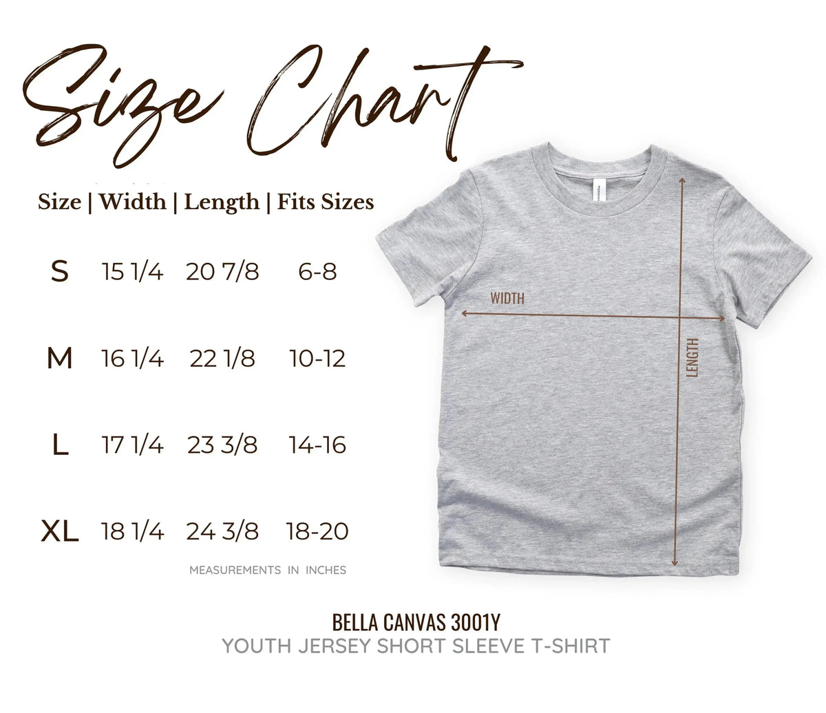 Bella + Canvas 3001Y | Youth Jersey Tee 3001 Y - XL - DTF Dallas 