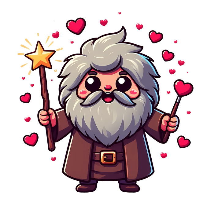 Harry Potter Rubeus Hagrid Valentine's Design pressed on a garment