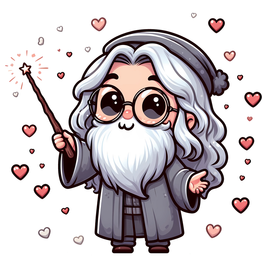 Harry Potter Albus Dumbledore Valentine Design | DTF Dallas