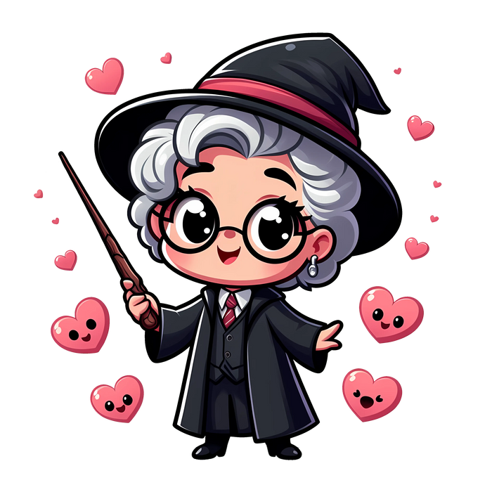 Harry Potter Minerva McGonagall Valentine's pressed on a garment