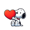 The Peanuts Snoopy Love Me Valentine's Day Heart Design - DTF Ready To Press