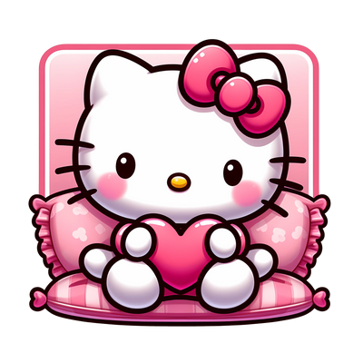 Hello Kitty Hug Me Love Design - DTF Ready To Press - DTF Dallas 