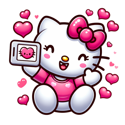 Hello Kitty Smile Valentine's Day Design | DTF Dallas - DTF Dallas 