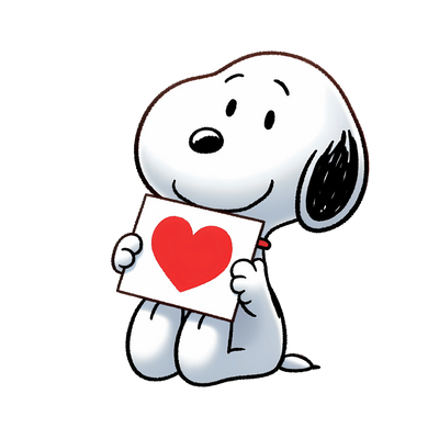Peanuts Snoopy - Valentine's Day Heart Design | DTF Dallas - DTF Dallas 