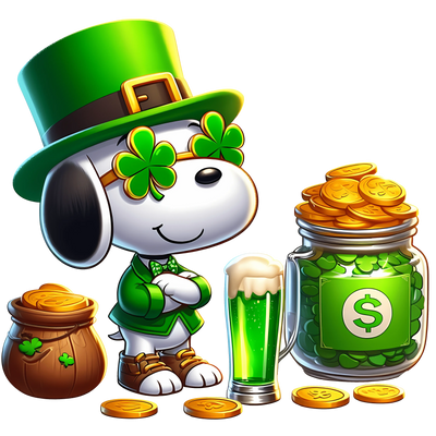 Irish Snoopy Design - DTF Ready To Press - DTF Dallas 