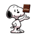 The Peanuts Snoopy Chocolate Cartoon Design - DTF Ready To Press