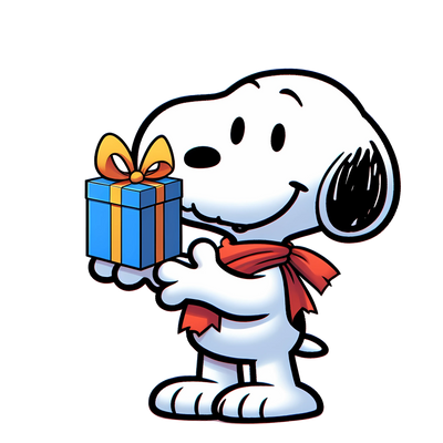 Peanuts Snoopy Give a Gift Valentine Day Design | DTF Dallas - DTF Dallas 