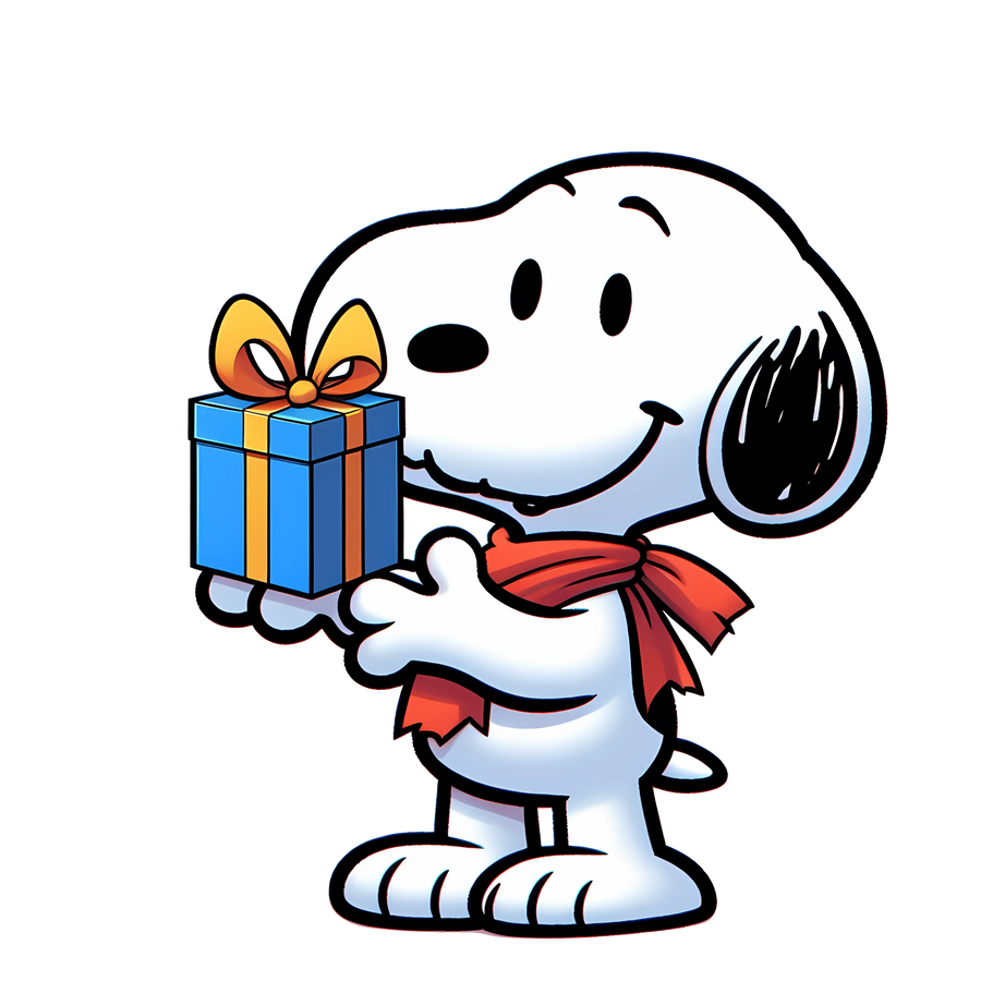 Peanuts Snoopy Give a Gift Valentine Day Design | DTF Dallas